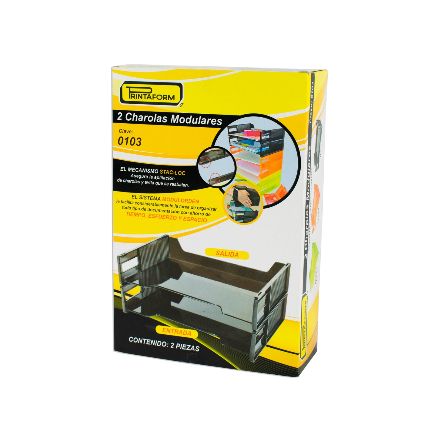 Charola para documentos modular color humo 0103