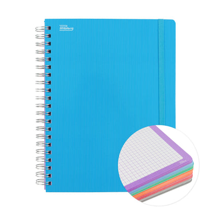 Libreta Universitaria Arcoíris profesional pasta dura, 200 hojas