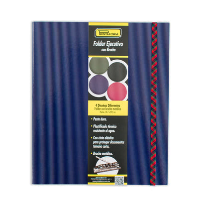 Folder Ejecutivo con broche