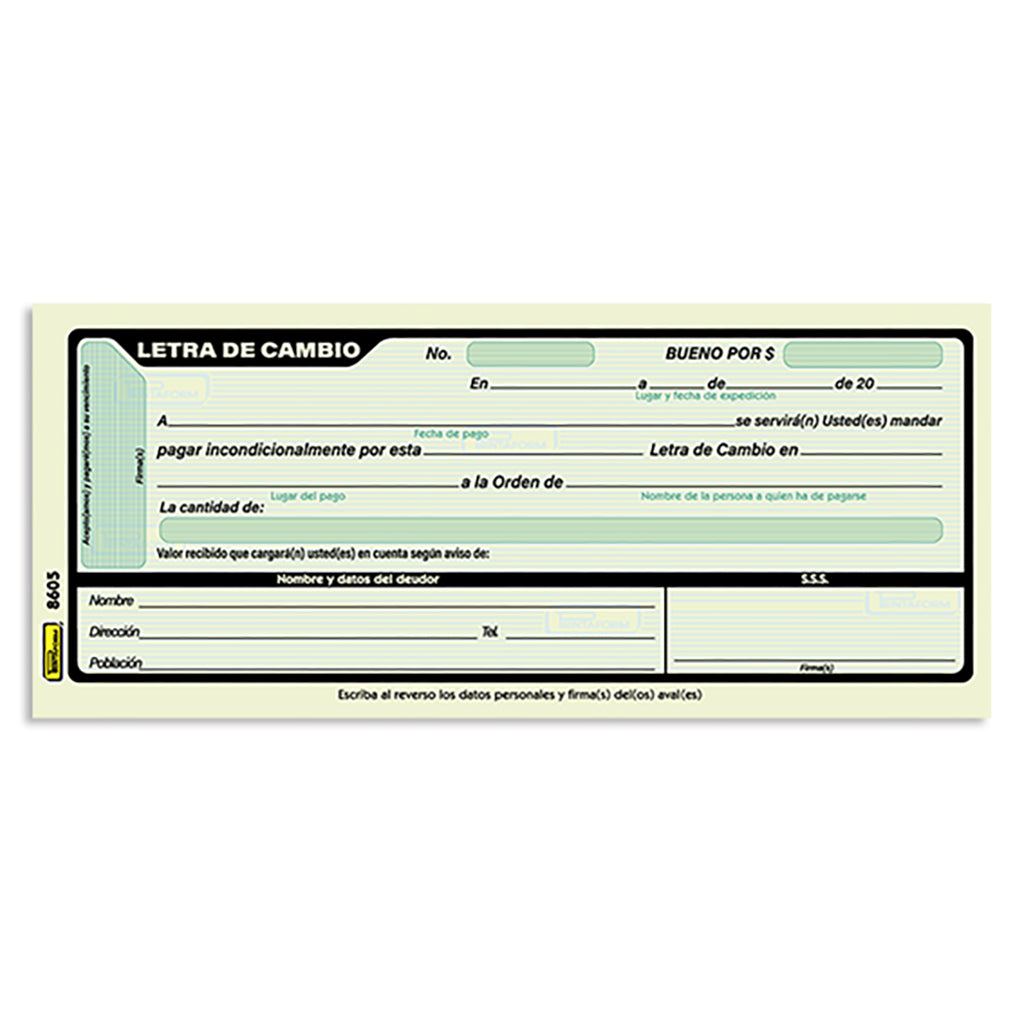 Letra de Cambio, clave B-8605