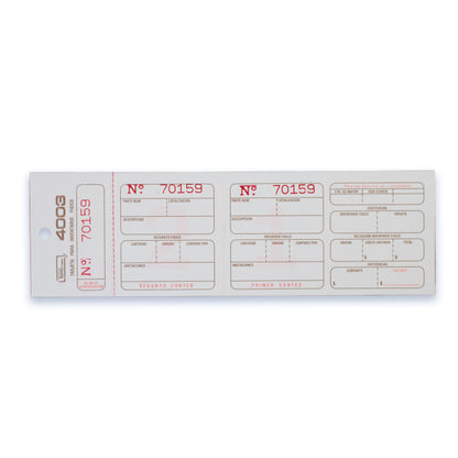 Tarjetas para Inventario físico B-4003 (marbetes)