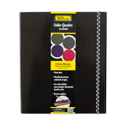 Folder Ejecutivo con broche