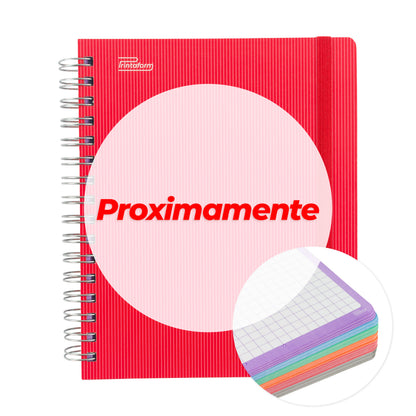 Libreta Universitaria Arcoíris book, 200 hojas