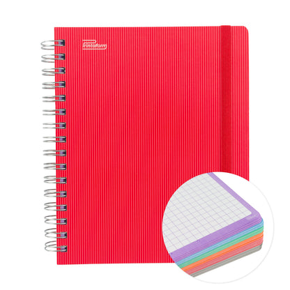 Libreta Universitaria Arcoíris book, 200 hojas