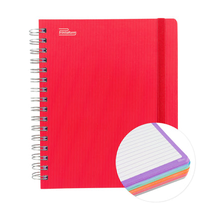 Libreta Universitaria Arcoíris book, 200 hojas