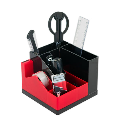 Organizador de escritorio giratorio con accesorios