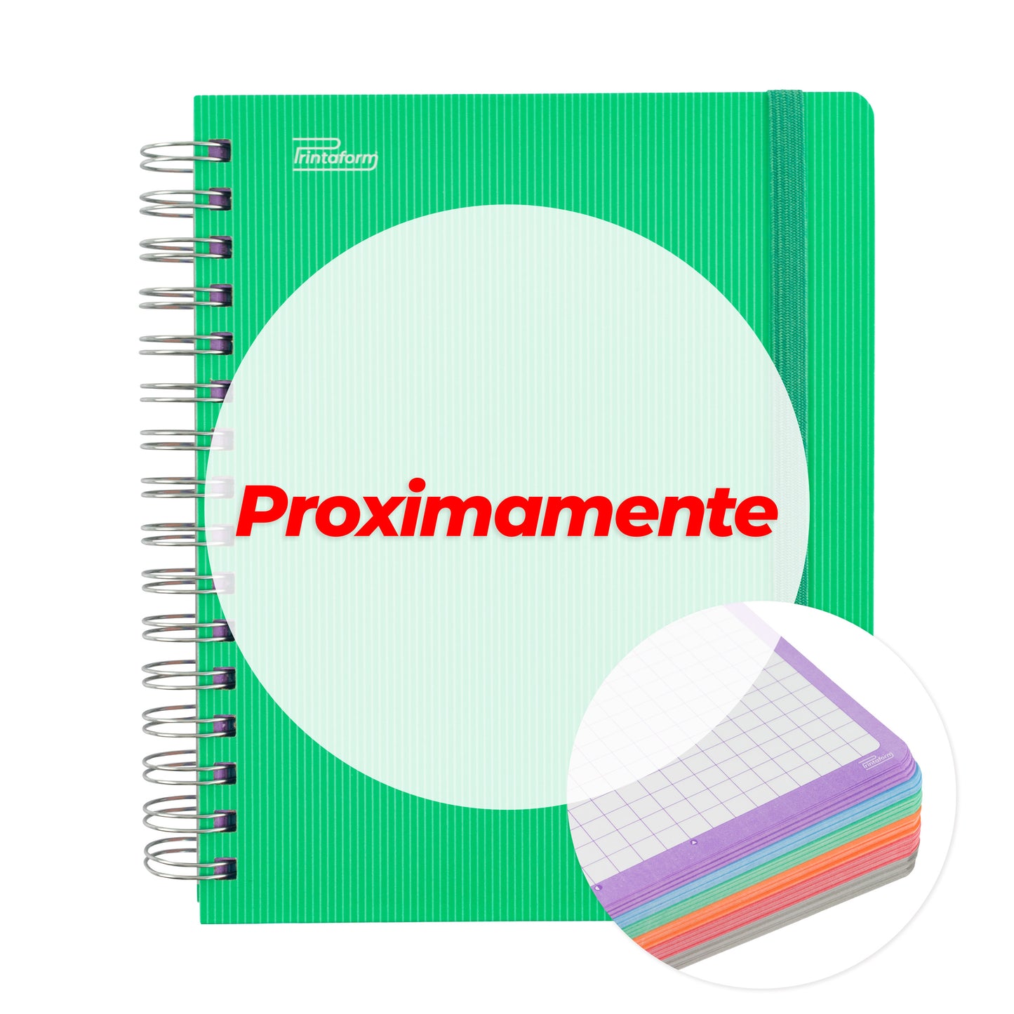 Libreta Universitaria Arcoíris book, 200 hojas
