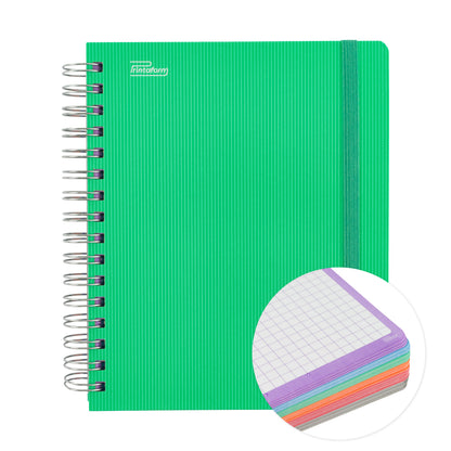 Libreta Universitaria Arcoíris book, 200 hojas