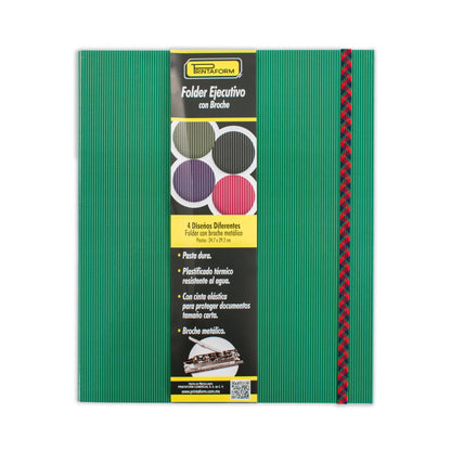 Folder Ejecutivo con broche