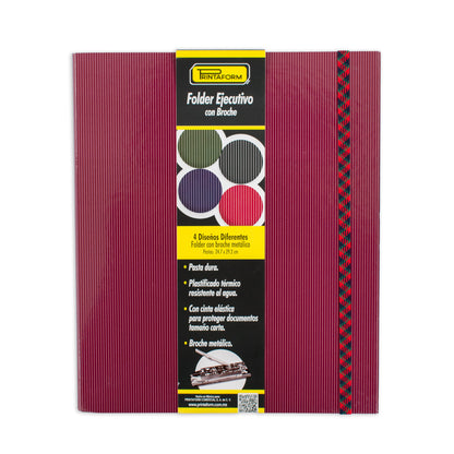 Folder Ejecutivo con broche