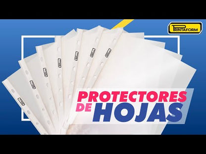 Protectores de hojas, bolsa con 25 piezas